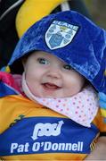 29 September 2013; Clare supporter Abigail O'Donnell, aged 6 months, from Ennis, enjoying the homecoming celebrations of the All-Ireland Senior Hurling Champions. Tim Smythe Park, Ennis, Co. Clare. Picture credit: Diarmuid Greene / SPORTSFILE