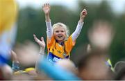 29 September 2013; A young Clare supporter enjoying the homecoming celebrations of the All-Ireland Senior Hurling Champions. Tim Smythe Park, Ennis, Co. Clare. Picture credit: Diarmuid Greene / SPORTSFILE