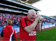 29 September 2013; Cork manager Eamonn Ryan celebrates after the game. TG4 All-Ireland Ladies Football Senior Championship Final, Cork v Monaghan, Croke Park, Dublin. Photo by Sportsfile