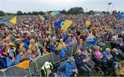 29 September 2013; Clare supporters enjoying the homecoming celebrations of the All-Ireland Senior Hurling Champions. Tim Smythe Park, Ennis, Co. Clare. Picture credit: Diarmuid Greene / SPORTSFILE