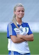29 September 2013; A dejected Caoimhe Mohan, Monaghan, after the game. TG4 All-Ireland Ladies Football Senior Championship Final, Cork v Monaghan, Croke Park, Dublin. Picture credit: Brendan Moran / SPORTSFILE