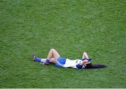 29 September 2013; Cathriona McConnell, Monaghan, after kicking a last minute free which went wide. Had she scored the game would have ended in a draw. TG4 All-Ireland Ladies Football Senior Championship Final, Cork v Monaghan, Croke Park, Dublin. Picture credit: Ray McManus / SPORTSFILE