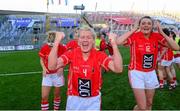 29 September 2013; Deirdre O'Reilly, Cork, celebrates after the game. TG4 All-Ireland Ladies Football Senior Championship Final, Cork v Monaghan, Croke Park, Dublin. Photo by Sportsfile