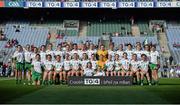 29 September 2013; The Offaly squad. TG4 All-Ireland Ladies Football Junior Championship Final, Offaly v Wexford, Croke Park, Dublin. Picture credit: Brendan Moran / SPORTSFILE