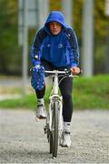 30 September 2013; Leinster's Ian Madigan arrives for squad training ahead of their Celtic League 2013/14 Round 5 game against Munster on Saturday. Leinster Rugby Squad Training & Press Briefing, Rosemount, UCD, Belfield, Dublin.  Picture credit: Barry Cregg / SPORTSFILE