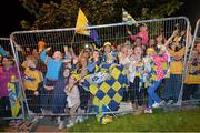 29 September 2013; Clare supporters await the arrival of the team during the homecoming celebrations of the All-Ireland Senior Hurling Champions. Tim Smythe Park, Ennis, Co. Clare. Picture credit: Diarmuid Greene / SPORTSFILE