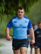 30 September 2013; Leinster's Cian Healy arrives for squad training ahead of their Celtic League 2013/14 Round 5 game against Munster on Saturday. Leinster Rugby Squad Training & Press Briefing, Rosemount, UCD, Belfield, Dublin.  Picture credit: Barry Cregg / SPORTSFILE