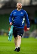 18 January 2025; Leinster senior kitman Jim Bastick before the Investec Champions Cup Pool 2 match between Leinster and Bath at the Aviva Stadium in Dublin. Photo by Brendan Moran/Sportsfile