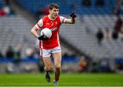 19 January 2025; Michael Fitzsimons of Cuala during the AIB GAA Football All-Ireland Senior Club Championship final match between Cuala and Errigal Ciarán at Croke Park in Dublin. Photo by Piaras Ó Mídheach/Sportsfile