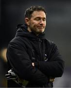 19 January 2025; Errigal Ciarán manager Enda McGinley reacts late on during the AIB GAA Football All-Ireland Senior Club Championship final match between Cuala and Errigal Ciarán at Croke Park in Dublin. Photo by Ben McShane/Sportsfile