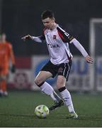 20 January 2025; Scott Brady of Dundalk during the Leinster Senior Cup match between Dundalk and Usher Celtic at Oriel Park in Dundalk, Louth. Photo by Ben McShane/Sportsfile