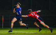 21 January 2025; Keith Evans of MTU Kerry is tackled by Sean Andrews of MTU Cork during the Electric Ireland HE GAA Sigerson Cup Round 3 match between MTU Cork and MTU Kerry at MTU Cork in Cork. Photo by Shauna Clinton/Sportsfile