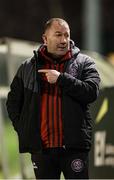 21 January 2025; Bohemians manager Alan Reynolds during the Leinster Senior Cup match between UCD and Bohemians at UCD Bowl in Belfield, Dublin. Photo by Thomas Flinkow/Sportsfile