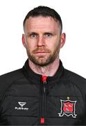 21 January 2025; Manager Ciaran Kilduff during a Dundalk FC squad portraits session at Oriel Park in Dundalk, Louth. Photo by Ben McShane/Sportsfile
