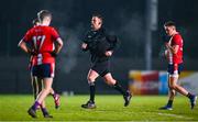 21 January 2025; Referee Niall Quinn during the Electric Ireland HE GAA Sigerson Cup Round 3 match between MTU Cork and MTU Kerry at MTU Cork in Cork. Photo by Shauna Clinton/Sportsfile