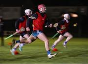 23 January 2025; Maynooth University players warm-up before the Electric Ireland Higher Education GAA Fitzgibbon Cup round two match between Dublin City University DÉ and Maynooth University at the Dublin City University Sportsgrounds in Dublin. Photo by Thomas Flinkow/Sportsfile