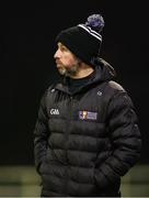 23 January 2025; Maynooth University manager Cró Dooley during the Electric Ireland Higher Education GAA Fitzgibbon Cup round two match between Dublin City University DÉ and Maynooth University at the Dublin City University Sportsgrounds in Dublin. Photo by Thomas Flinkow/Sportsfile