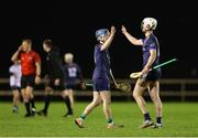 23 January 2025; DCU Dóchas Éireann players celebrate after the Electric Ireland Higher Education GAA Fitzgibbon Cup round two match between Dublin City University DÉ and Maynooth University at the Dublin City University Sportsgrounds in Dublin. Photo by Thomas Flinkow/Sportsfile