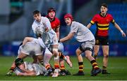 21 January 2025; Sean McDonald of Presentation College, Bray during the Bank of Ireland Leinster Rugby Boys Schools Fr Godfrey Cup semi-final match between The High School and St Fintan's High School at Energia Park in Dublin. Photo by Tyler Miller/Sportsfile