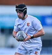 21 January 2025; Matthew McGovern of Presentation College, Bray during the Bank of Ireland Leinster Rugby Boys Schools Fr Godfrey Cup semi-final match between Presentation College Bray and CBC Monkstown at Energia Park in Dublin. Photo by Tyler Miller/Sportsfile