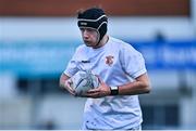 21 January 2025; Matthew McGovern of Presentation College, Bray during the Bank of Ireland Leinster Rugby Boys Schools Fr Godfrey Cup semi-final match between Presentation College Bray and CBC Monkstown at Energia Park in Dublin. Photo by Tyler Miller/Sportsfile