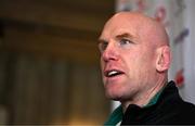 24 January 2025; Forwards coach Paul O'Connell during an Ireland Rugby media conference at The Campus in Quinta da Lago, Portugal. Photo by Brendan Moran/Sportsfile