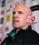 24 January 2025; Forwards coach Paul O'Connell during an Ireland Rugby media conference at The Campus in Quinta da Lago, Portugal. Photo by Brendan Moran/Sportsfile