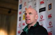 24 January 2025; Forwards coach Paul O'Connell during an Ireland Rugby media conference at The Campus in Quinta da Lago, Portugal. Photo by Brendan Moran/Sportsfile