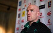 24 January 2025; Forwards coach Paul O'Connell during an Ireland Rugby media conference at The Campus in Quinta da Lago, Portugal. Photo by Brendan Moran/Sportsfile