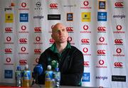24 January 2025; Forwards coach Paul O'Connell during an Ireland Rugby media conference at The Campus in Quinta da Lago, Portugal. Photo by Brendan Moran/Sportsfile