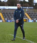 25 January 2025; Cavan manager Raymond Galligan before the Allianz Football League Division 2 match between Cavan and Monaghan at Kingspan Breffni in Cavan. Photo by Ben McShane/Sportsfile