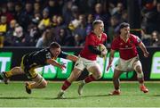 24 January 2025; Ethan Coughlan of Munster in action during the United Rugby Championship match between Dragons and Munster at Rodney Parade in Newport, Wales. Photo by Gareth Everett/Sportsfile