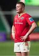 24 January 2025; Danny Sheahan of Munster during the United Rugby Championship match between Dragons and Munster at Rodney Parade in Newport, Wales. Photo by Gareth Everett/Sportsfile