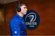 25 January 2025; Diarmuid Mangan of Leinster before the United Rugby Championship match between Leinster and DHL Stormers at the Aviva Stadium in Dublin. Photo by Seb Daly/Sportsfile