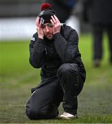 26 January 2025; Westmeath selector Mark McHugh reacts during the Allianz Football League Division 2 match between Westmeath and Louth at TEG Cusack Park in Mullingar, Westmeath. Photo by Stephen Marken/Sportsfile
