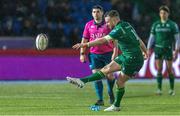 26 January 2025; JJ Hanrahan of Connacht kicks the penalty shot during the United Rugby Championship match between Glasgow Warriors and Connacht at the Scotstoun Stadium in Glasgow, Scotland. Photo by Mark Scates/Sportsfile