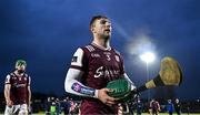 26 January 2025; Fintan Burke of Galway leaves  the field dejected after his side's defeat in the Allianz Hurling League Division 1A match between Galway and Tipperary at Pearse Stadium in Galway. Photo by Sam Barnes/Sportsfile