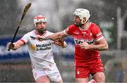 25 January 2025; Mark Craig of Derry during the Allianz Hurling League Division 2 match between Tyrone and Derry at O'Neills Healy Park in Omagh, Tyrone. Photo by Ramsey Cardy/Sportsfile