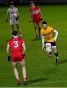 25 January 2025; Tyrone goalkeeper Niall Morgan during the Allianz Football League Division 1 match between Tyrone and Derry at O'Neills Healy Park in Omagh, Tyrone. Photo by Ramsey Cardy/Sportsfile