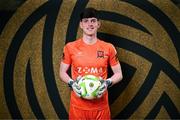 21 January 2025; Goalkeeper Dáithí Folan during a Dundalk FC squad portraits session at Oriel Park in Dundalk, Louth. Photo by Stephen McCarthy/Sportsfile