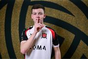 21 January 2025; Scott Brady during a Dundalk FC squad portraits session at Oriel Park in Dundalk, Louth. Photo by Stephen McCarthy/Sportsfile