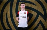21 January 2025; Scott Brady during a Dundalk FC squad portraits session at Oriel Park in Dundalk, Louth. Photo by Stephen McCarthy/Sportsfile