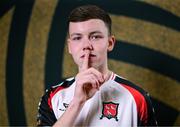 21 January 2025; Scott Brady during a Dundalk FC squad portraits session at Oriel Park in Dundalk, Louth. Photo by Stephen McCarthy/Sportsfile