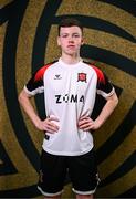 21 January 2025; Scott Brady during a Dundalk FC squad portraits session at Oriel Park in Dundalk, Louth. Photo by Stephen McCarthy/Sportsfile