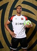 21 January 2025; Mayowa Animasahun during a Dundalk FC squad portraits session at Oriel Park in Dundalk, Louth. Photo by Stephen McCarthy/Sportsfile