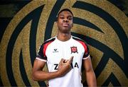 21 January 2025; Mayowa Animasahun during a Dundalk FC squad portraits session at Oriel Park in Dundalk, Louth. Photo by Stephen McCarthy/Sportsfile