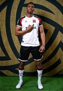 21 January 2025; Mayowa Animasahun during a Dundalk FC squad portraits session at Oriel Park in Dundalk, Louth. Photo by Stephen McCarthy/Sportsfile
