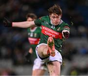25 January 2025; Fenton Kelly of Mayo during the Allianz Football League Division 1 match between Dublin and Mayo at Croke Park. Photo by Ray McManus/Sportsfile