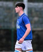 28 January 2025; Oscar Holden of St Mary’s College ahead of the Bank of Ireland Leinster Rugby Boys Schools Senior Cup first round match between Blackrock College and St Mary's College at Energia Park in Dublin. Photo by Daire Brennan/Sportsfile
