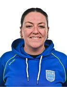 28 January 2025; Assistant caoch Aoibh Hall during a DLR Waves FC squad portraits session at Beckett Park in Cherrywood, Dublin. Photo by Tyler Miller/Sportsfile